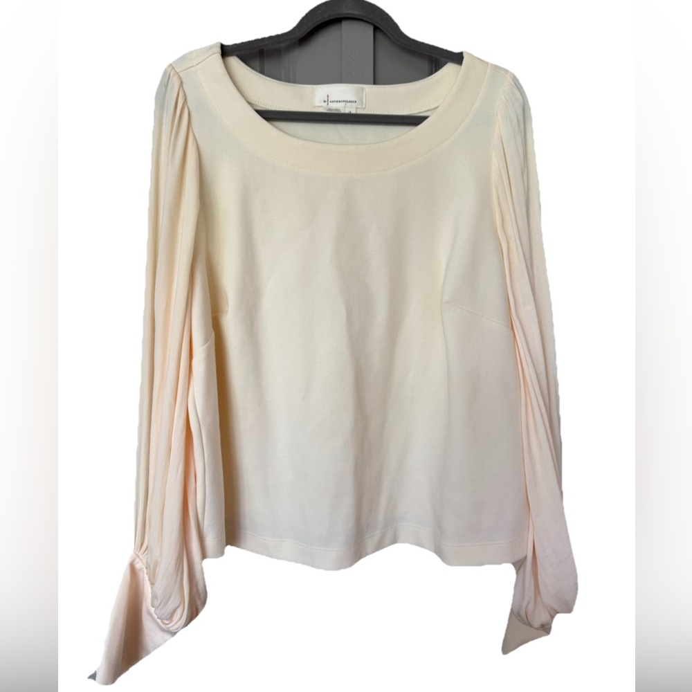 By Anthropologie Silky Balloon-Sleeve Top 1X